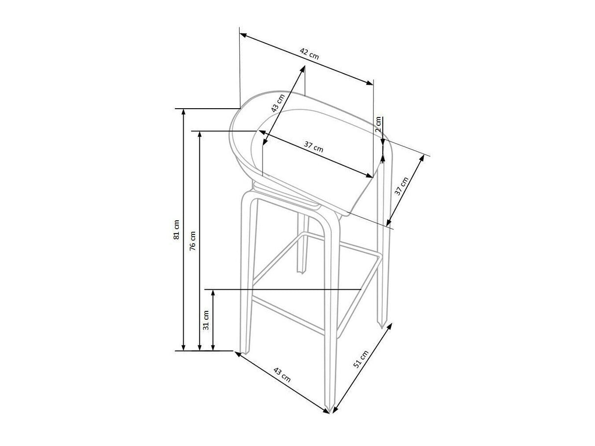 Silla de barra 66769