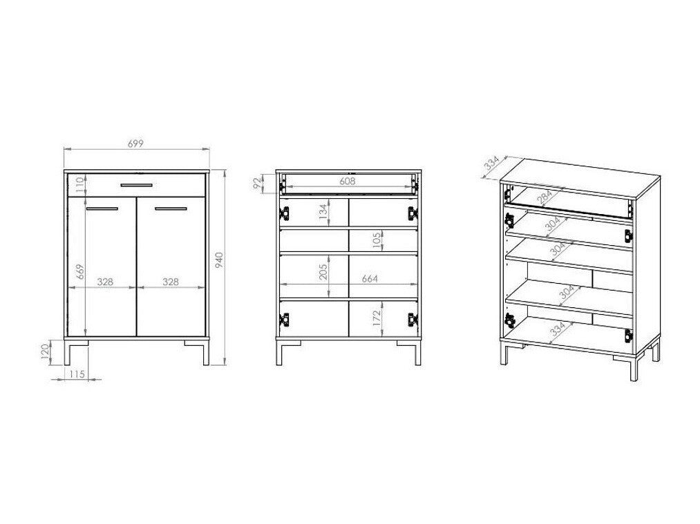 Estante para zapatos 308807