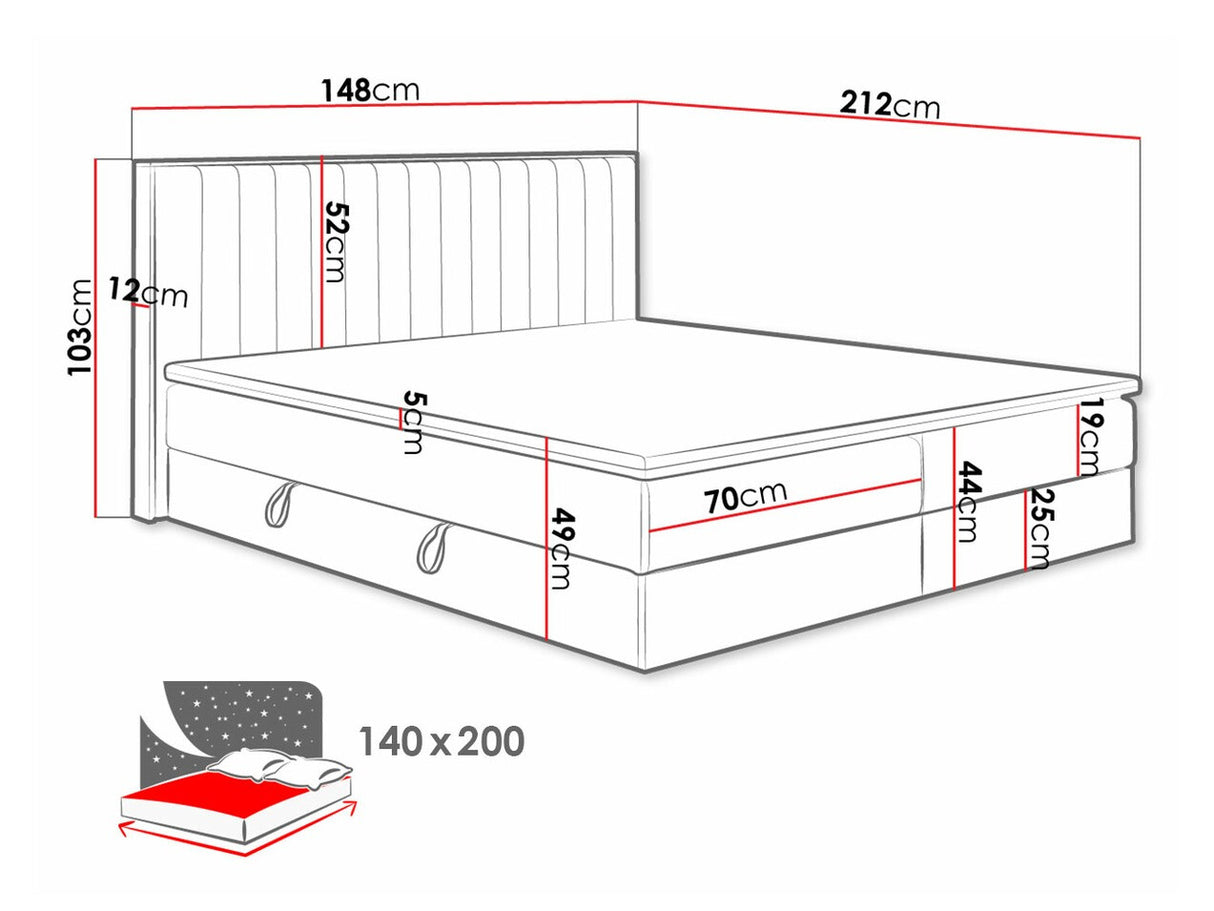 Cama continental 370126