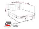 Cama continental Iridilis
