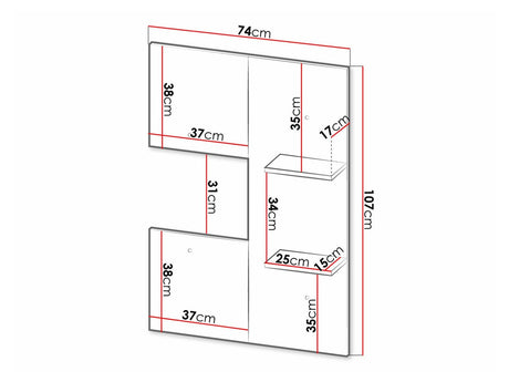 Estantería de pared 447318