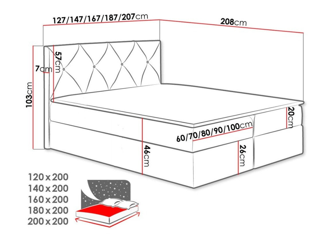 Cama continental 314219