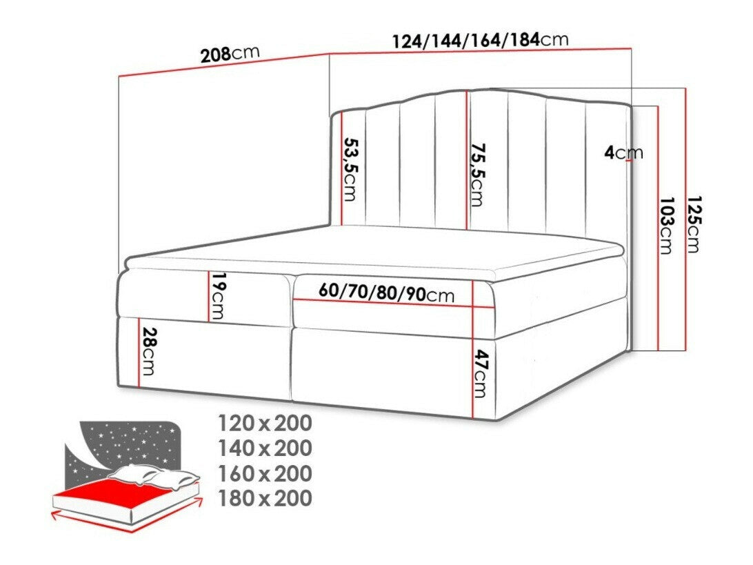 Cama continental 375615