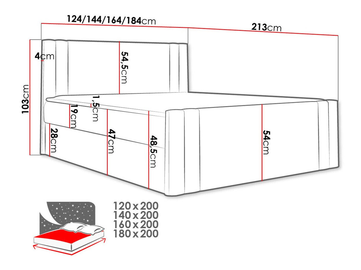 Cama continental 405023