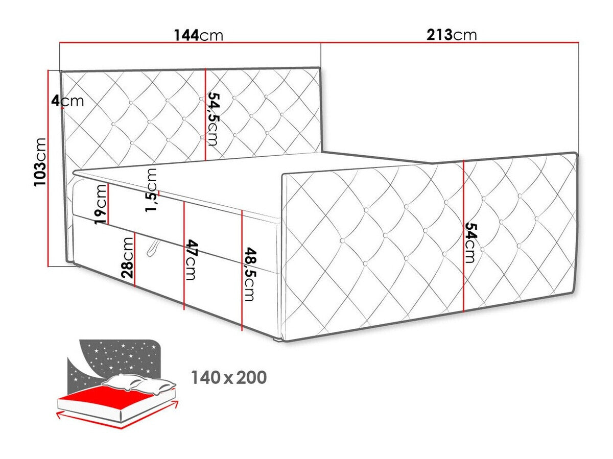 Cama continental 406597