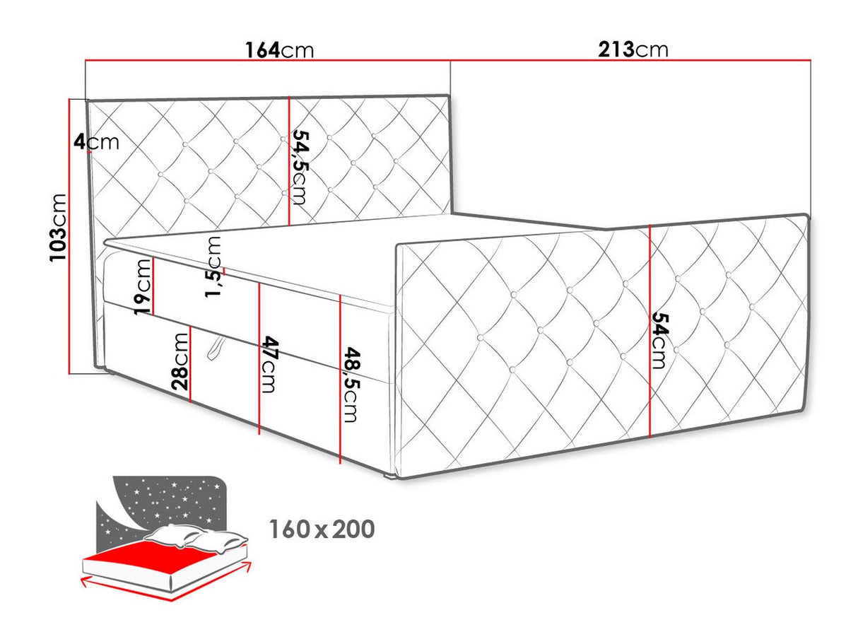 Cama continental 406597