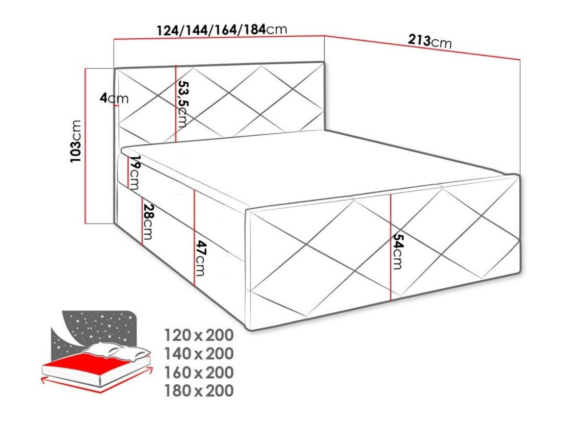Cama continental 376371