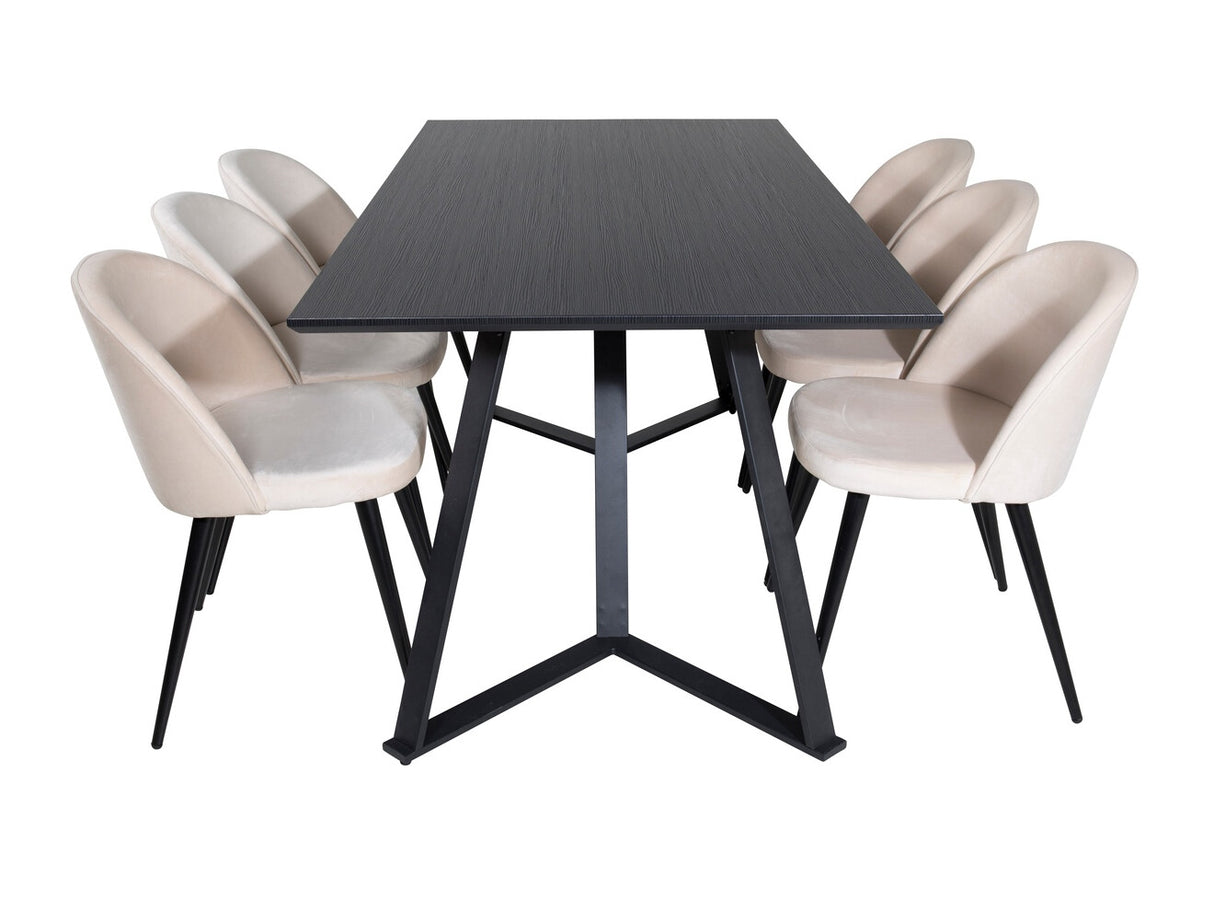 Conjunto de mesas y sillas para comedor 250513