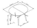Conjunto de mesas y sillas para comedor 60782
