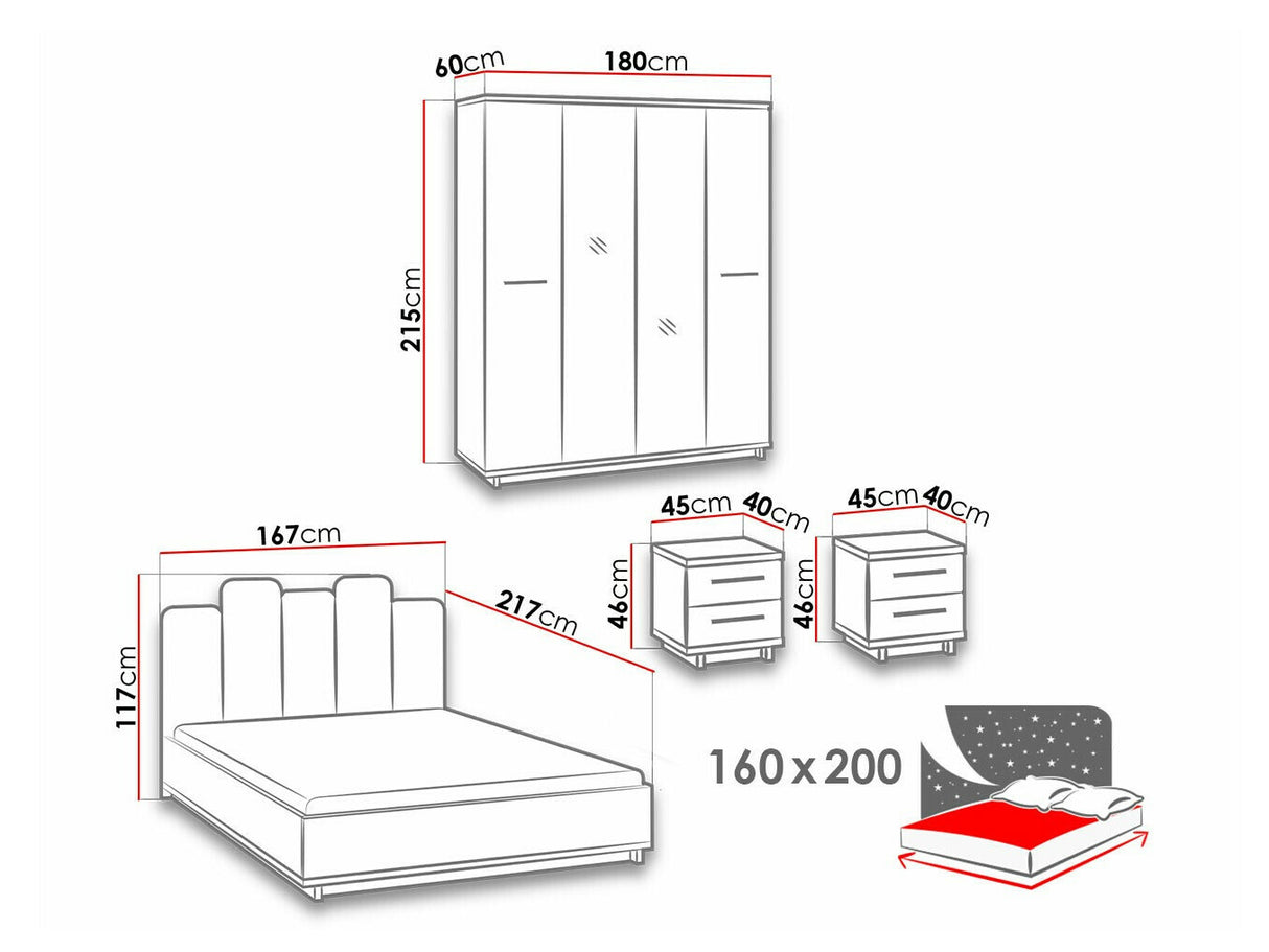 Conjunto de dormitorio 459587