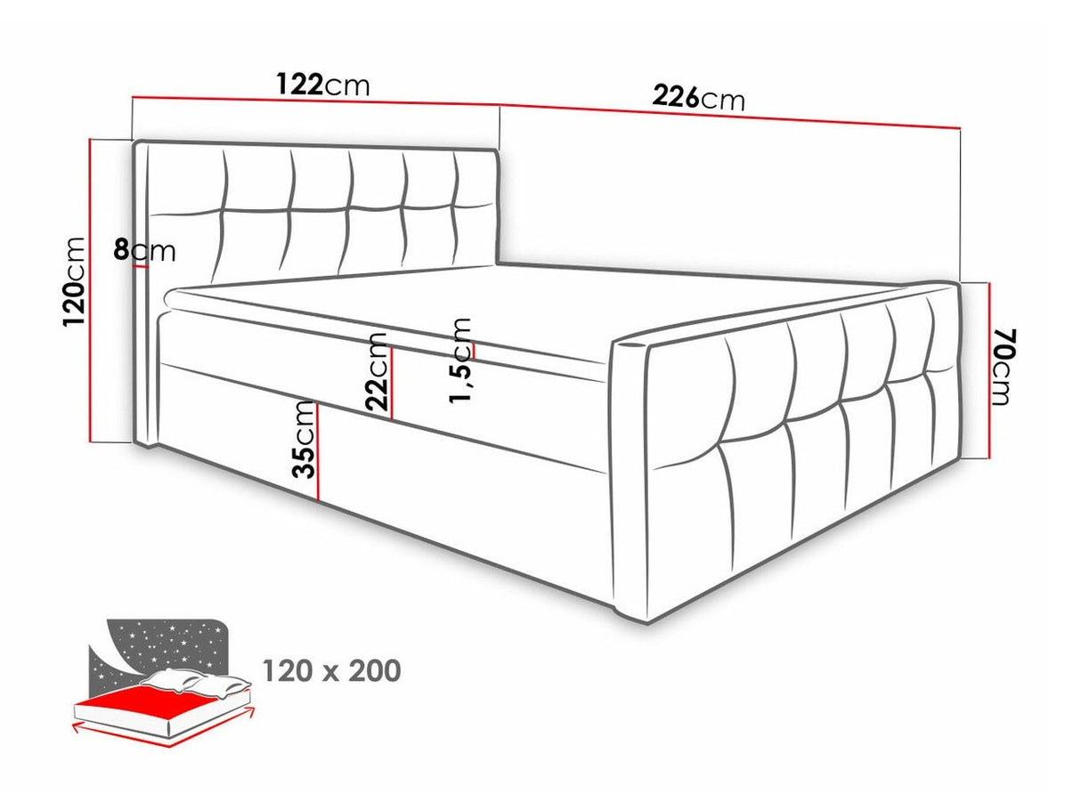 Cama continental 211144