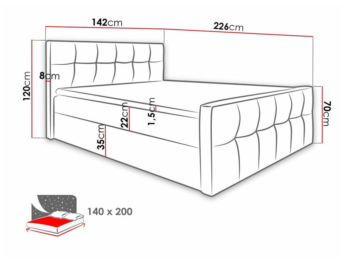 Cama continental 211144