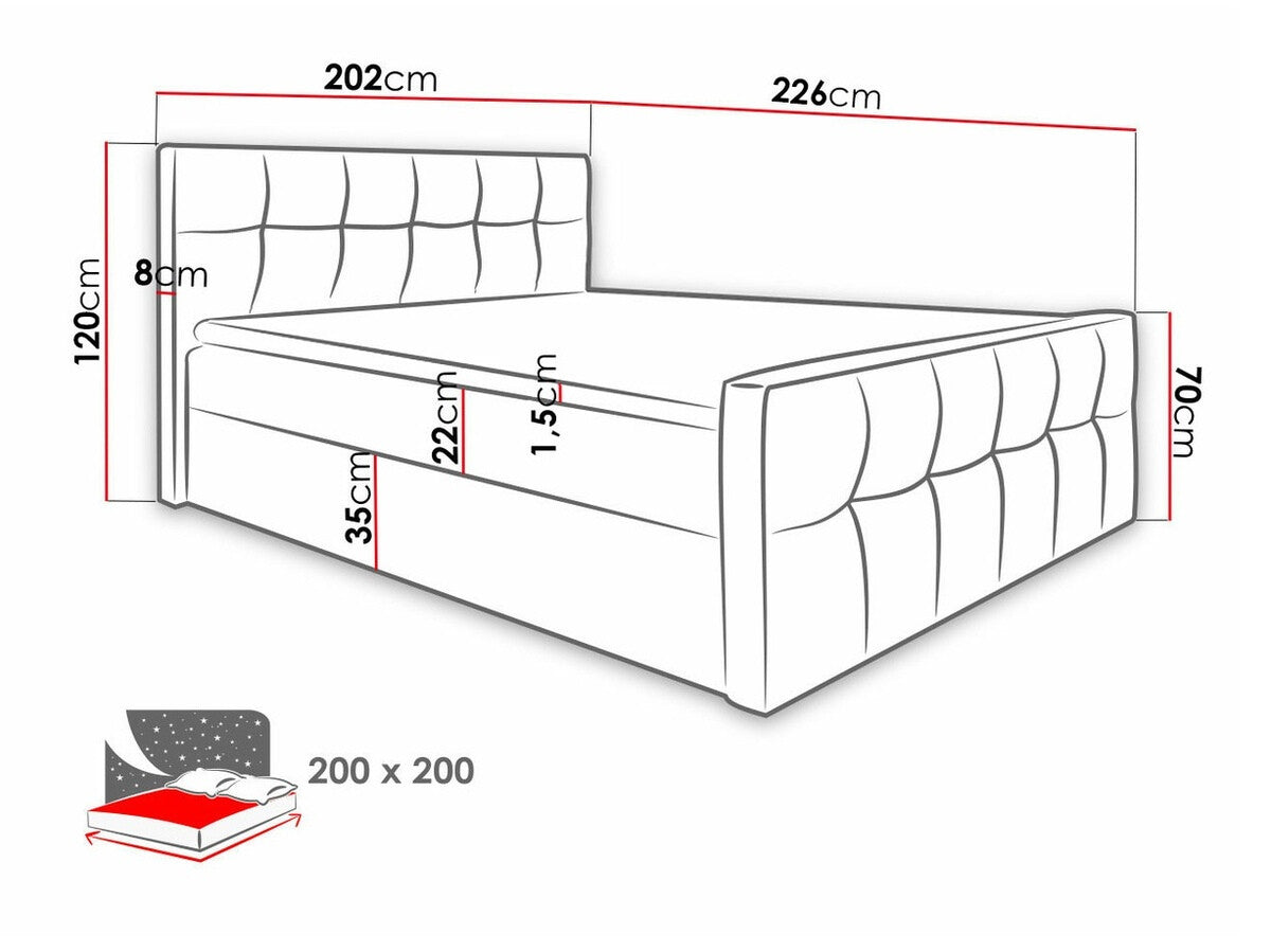 Cama continental 211144