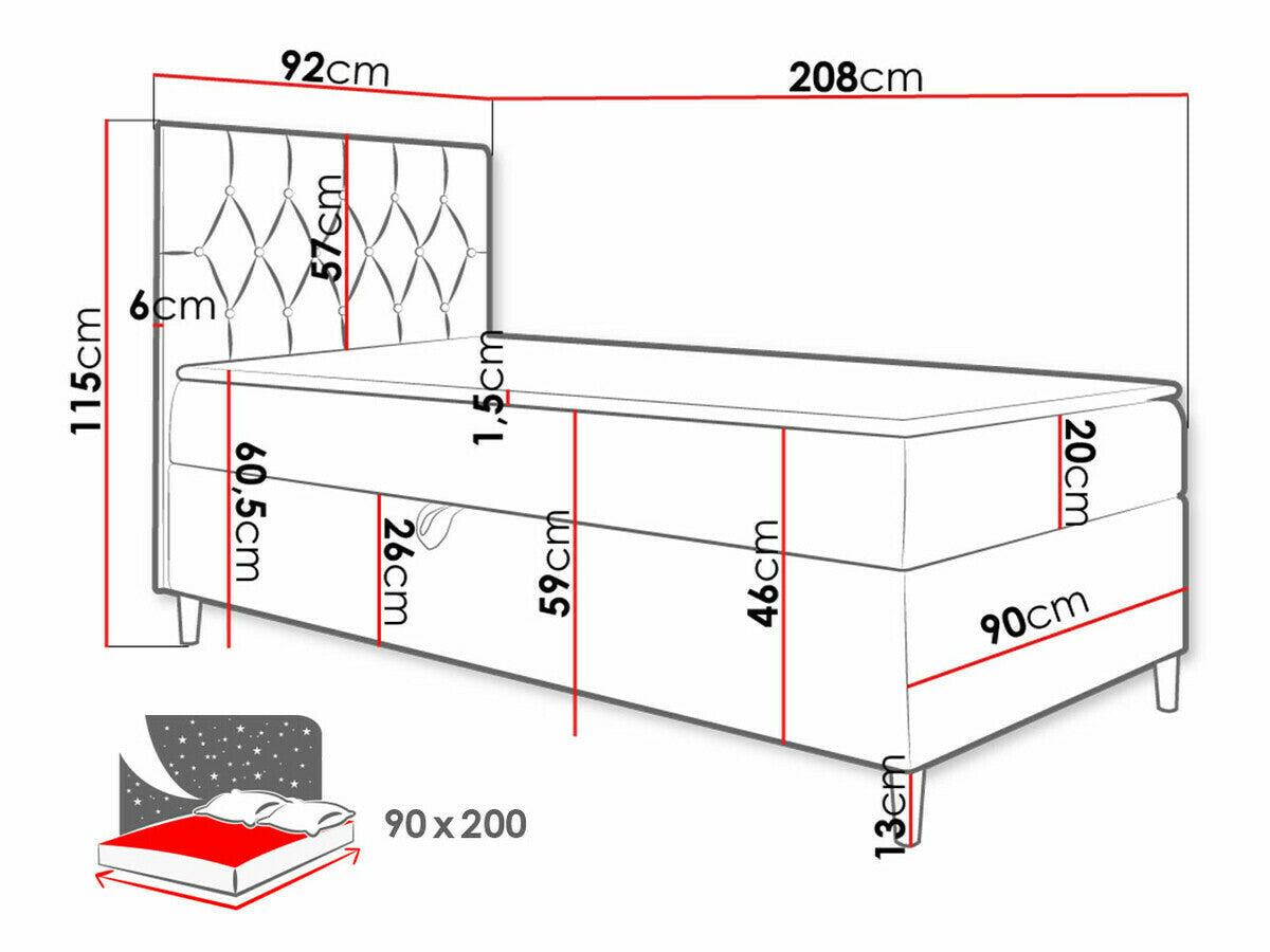 Cama continental 470340