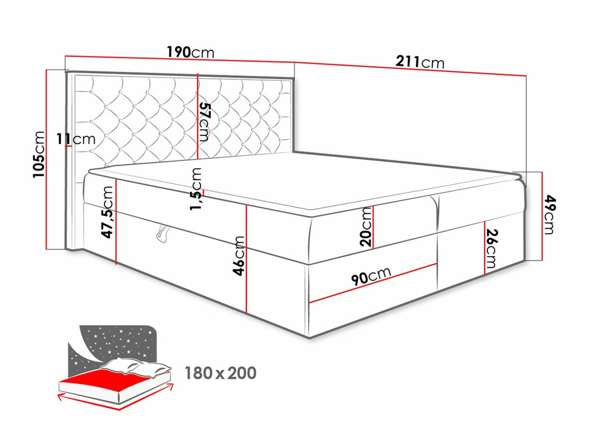Cama continental 472229