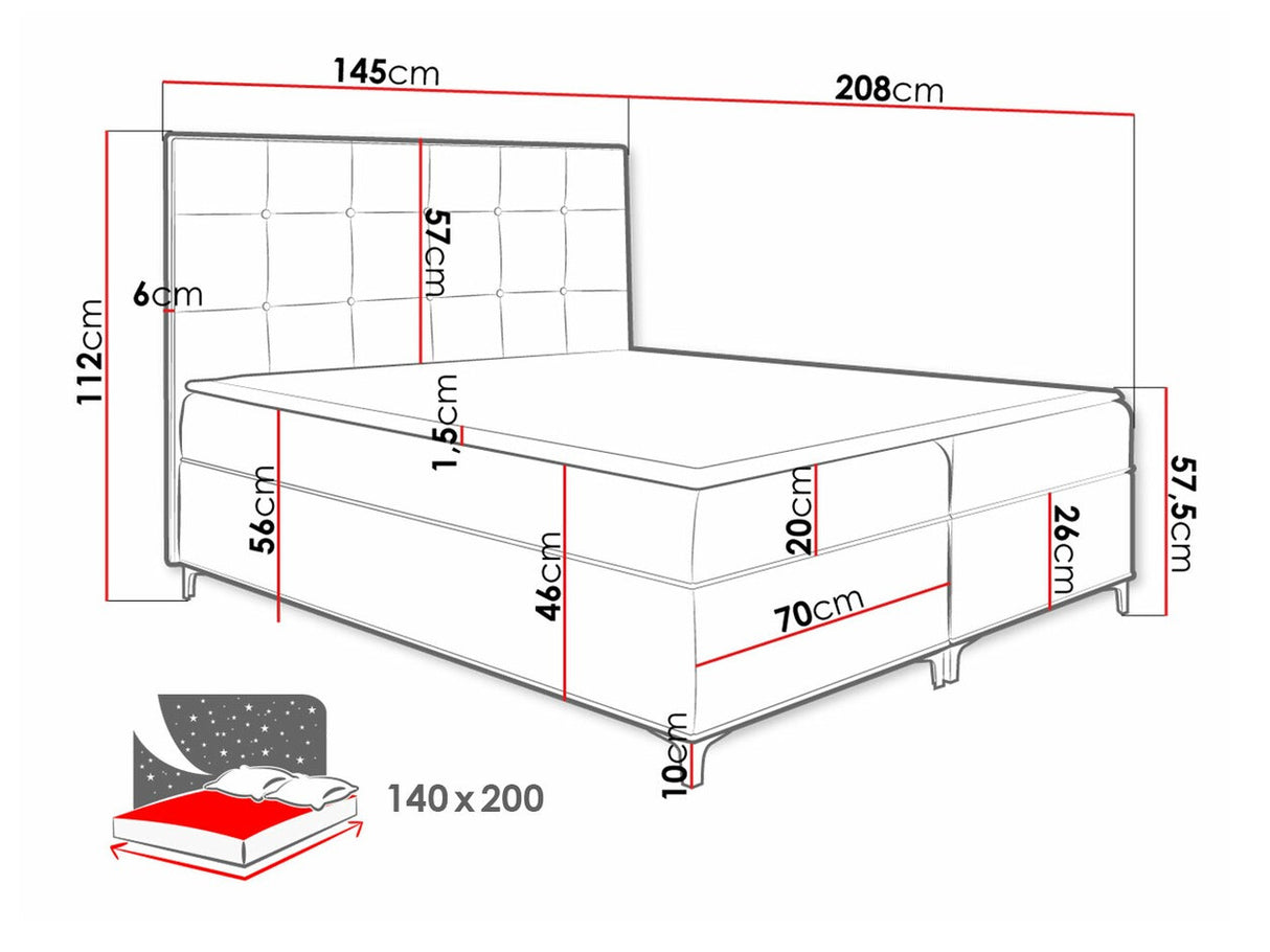Cama continental 472761