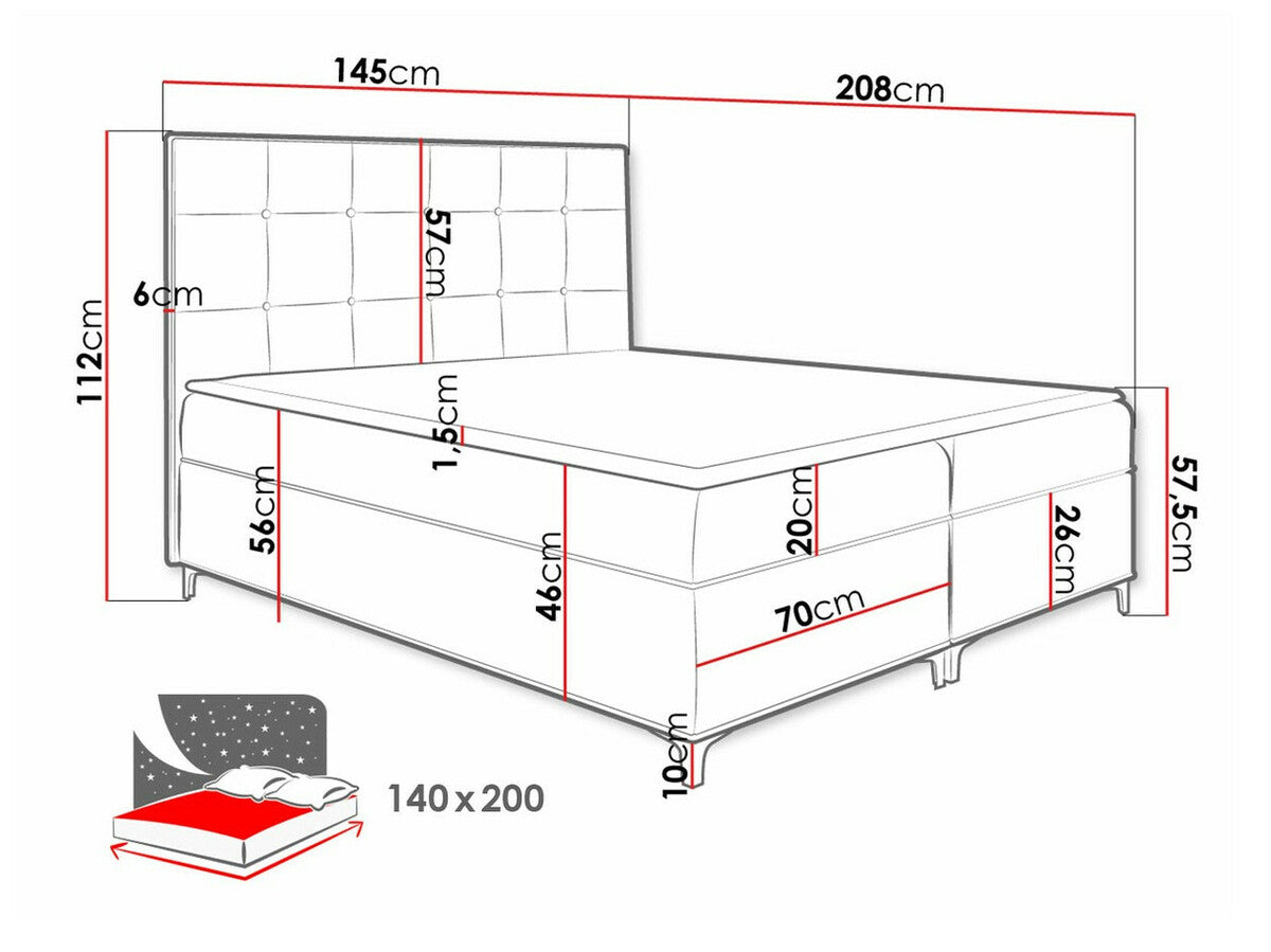 Cama continental 472761