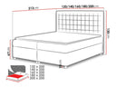 Cama continental Baltimore 115