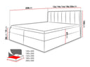 Cama continental Baltimore 125