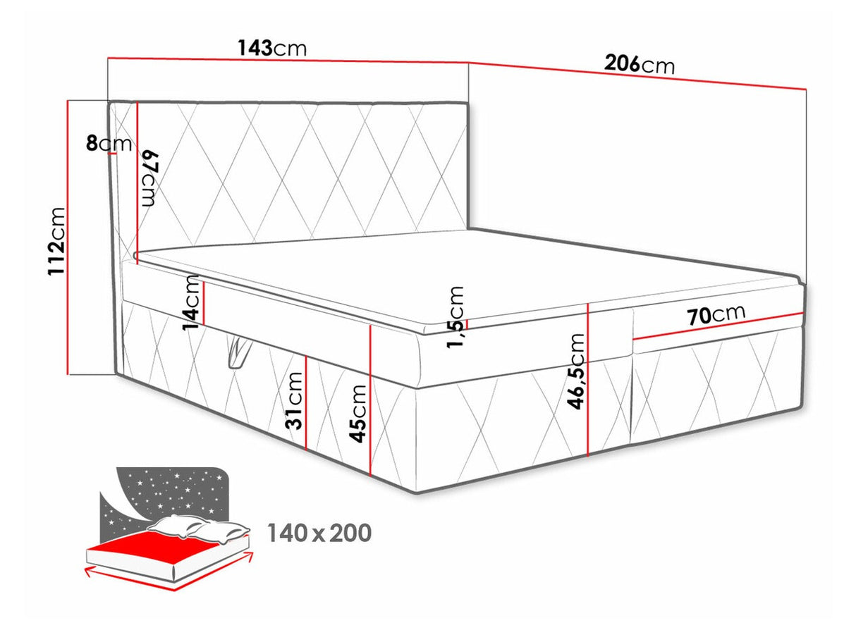 Cama continental 481123