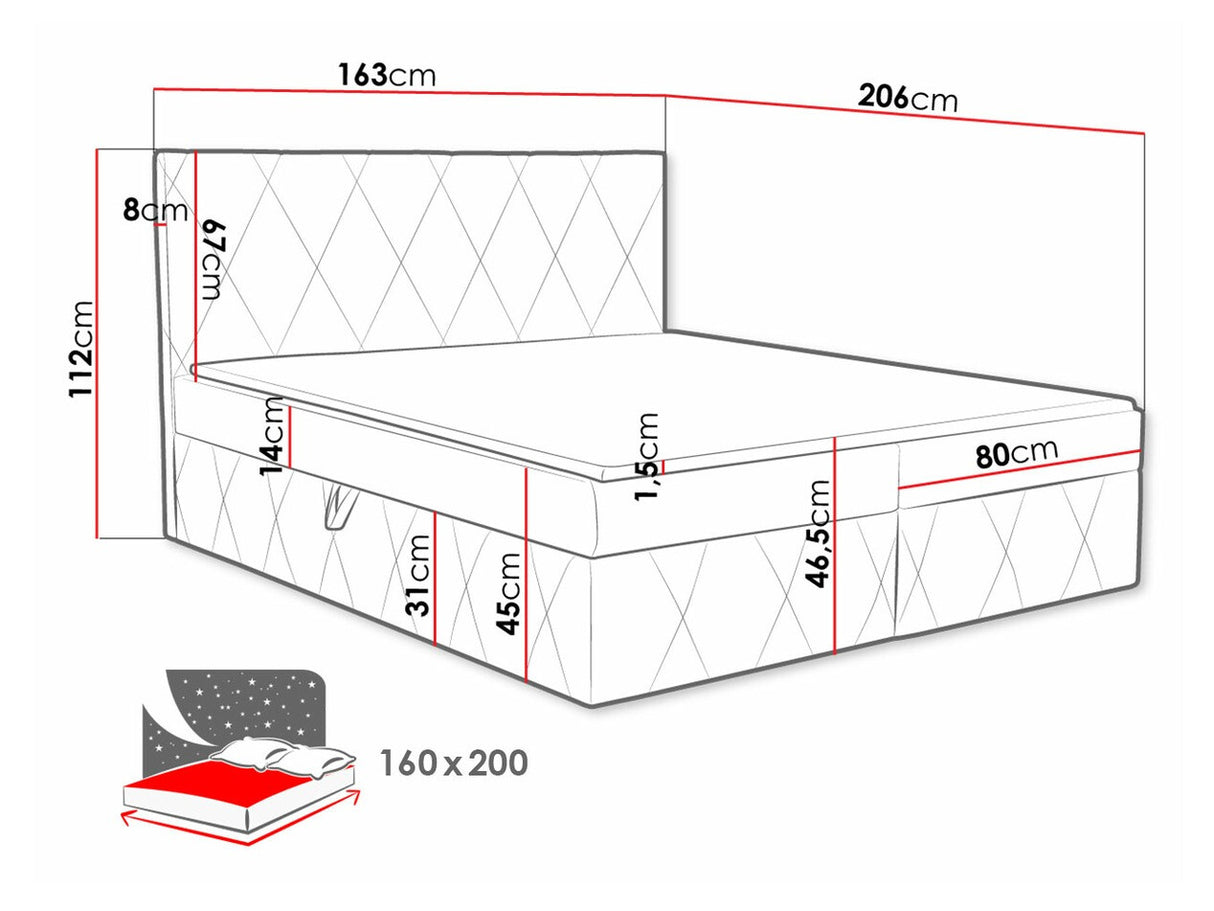 Cama continental 481123