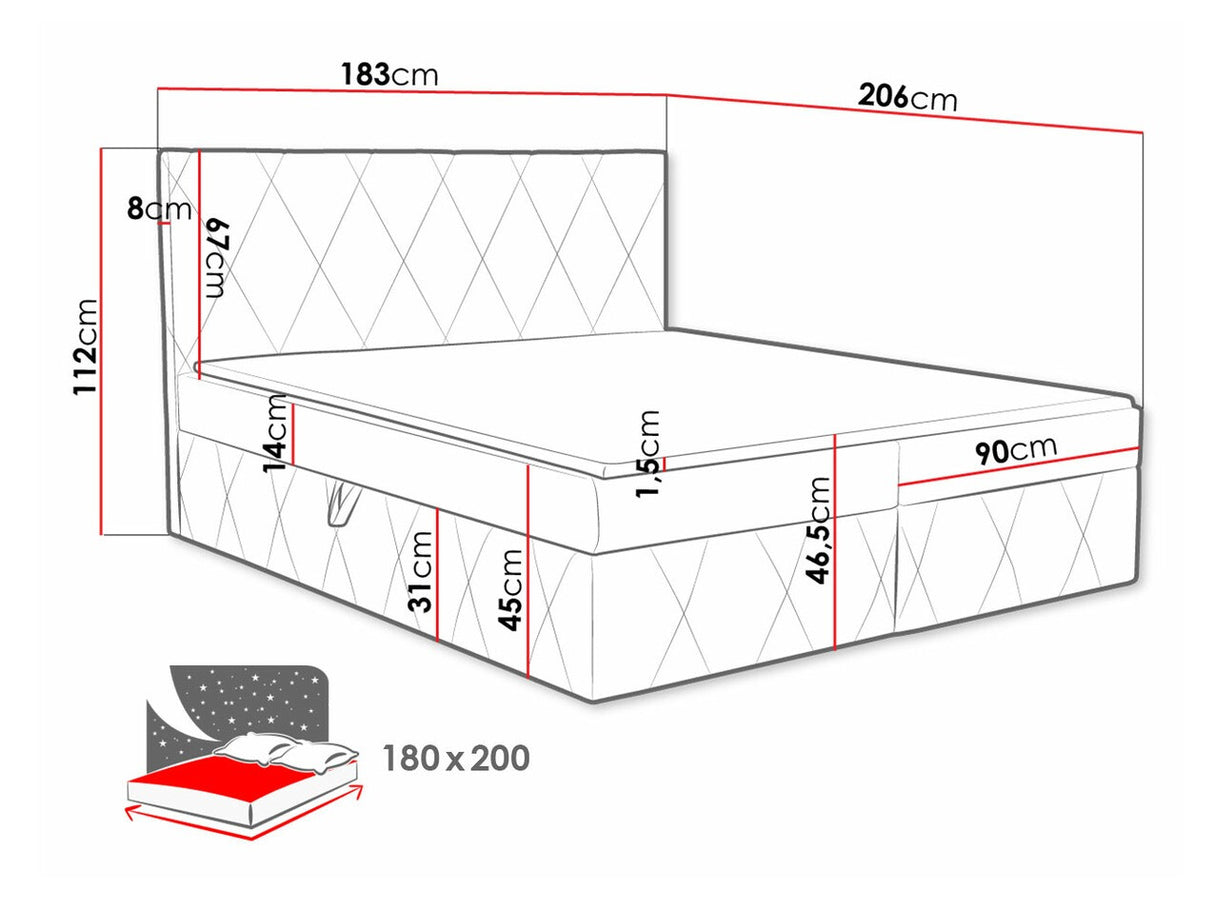 Cama continental 481123