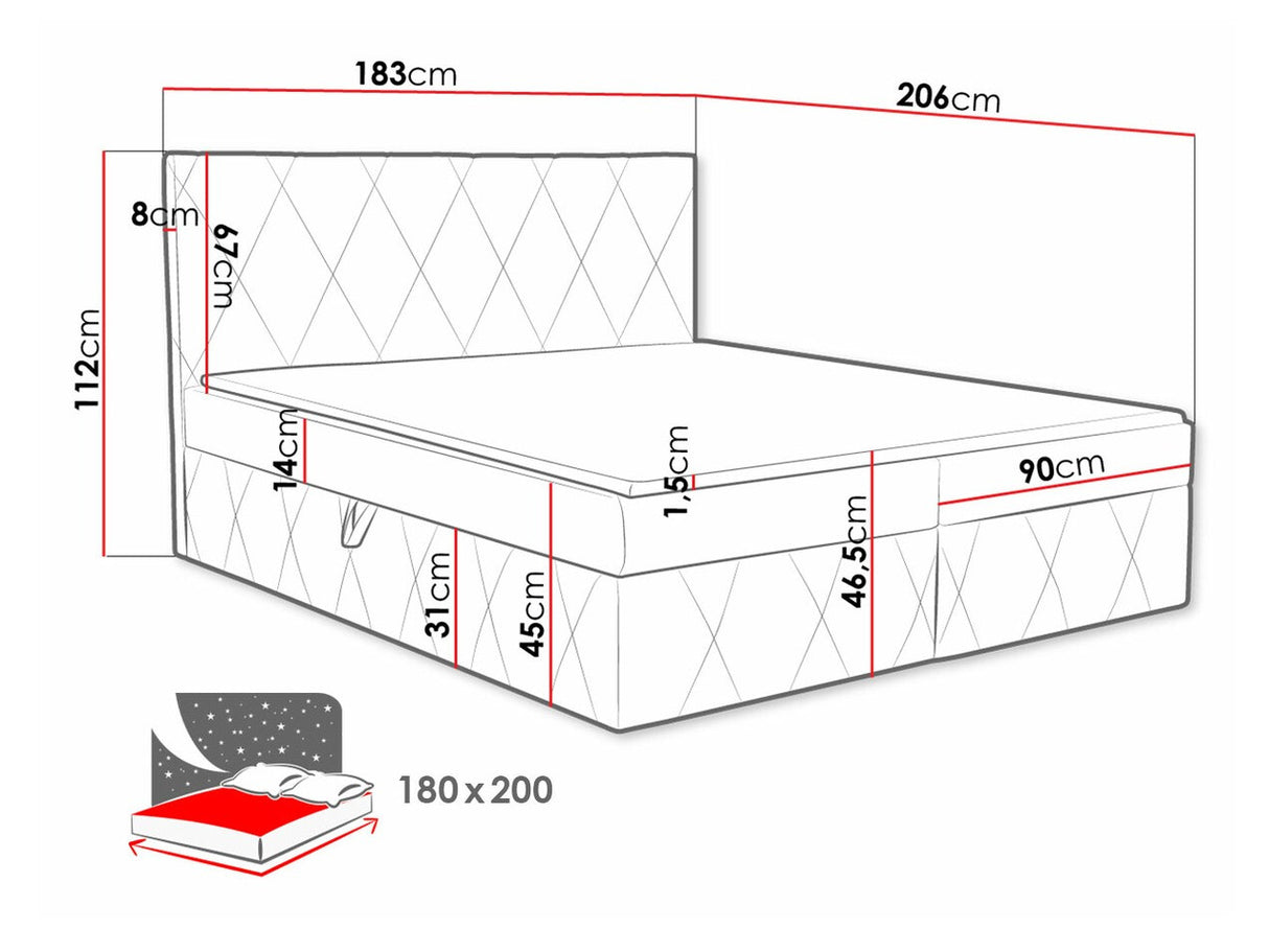 Cama continental 481123