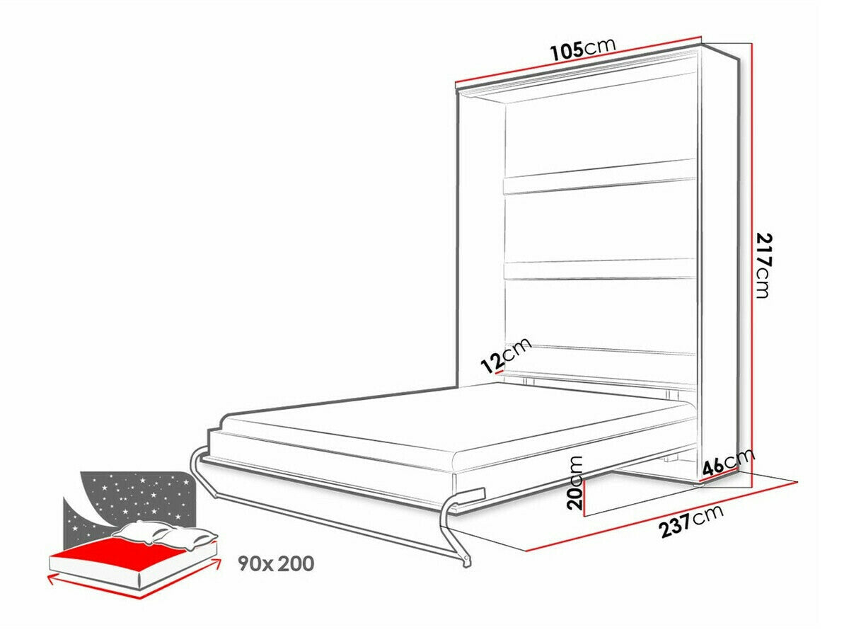 Cama plegable 483040