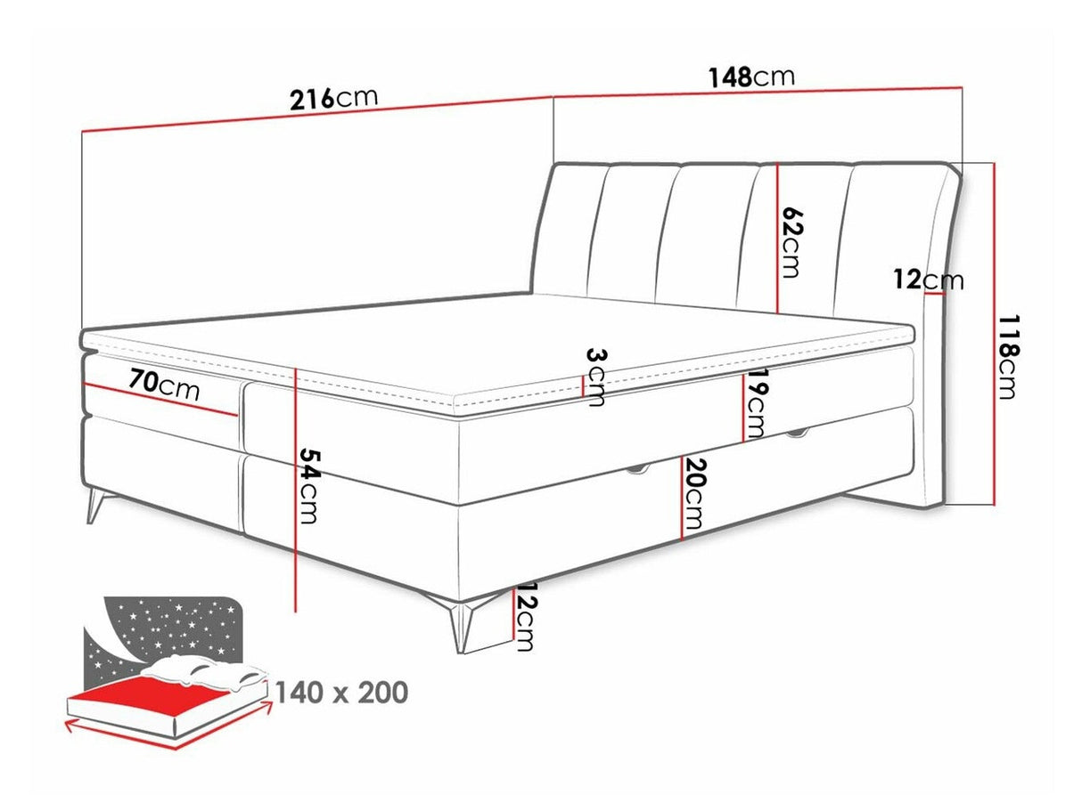 Cama continental 436149