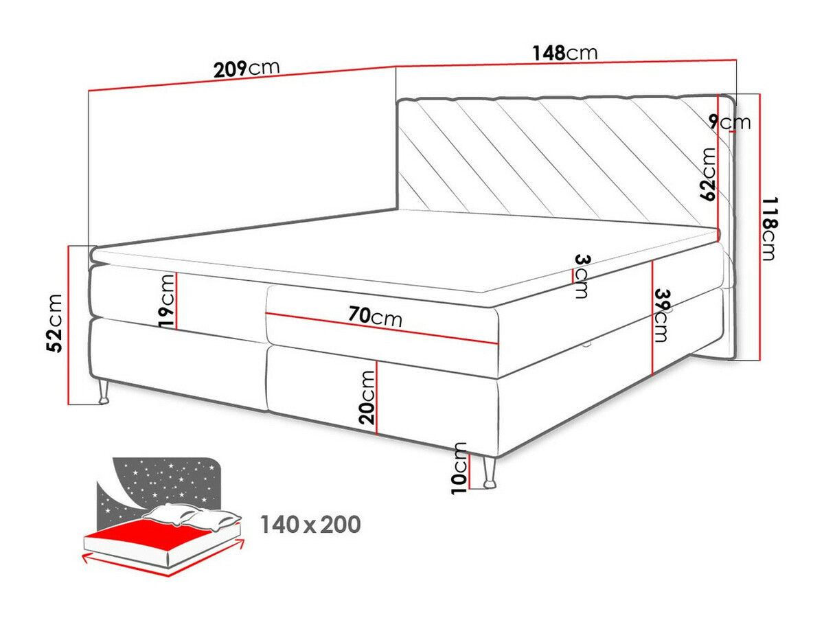 Cama continental 477041