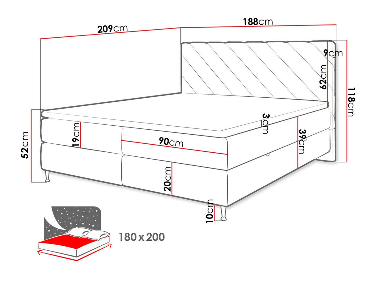 Cama continental 477041