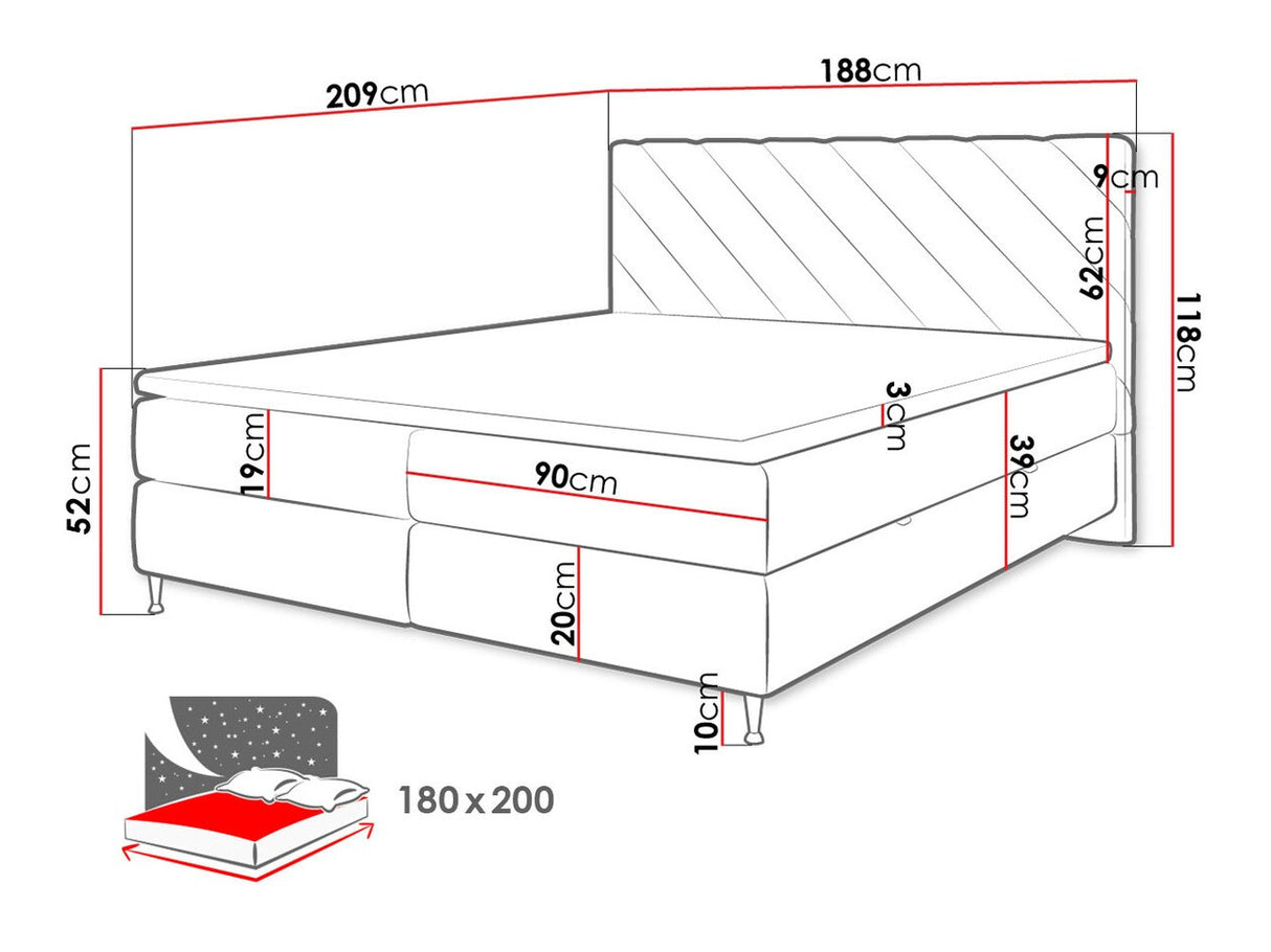 Cama continental 477041