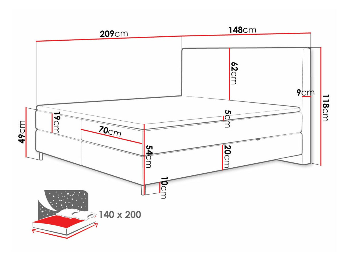 Cama continental 493984