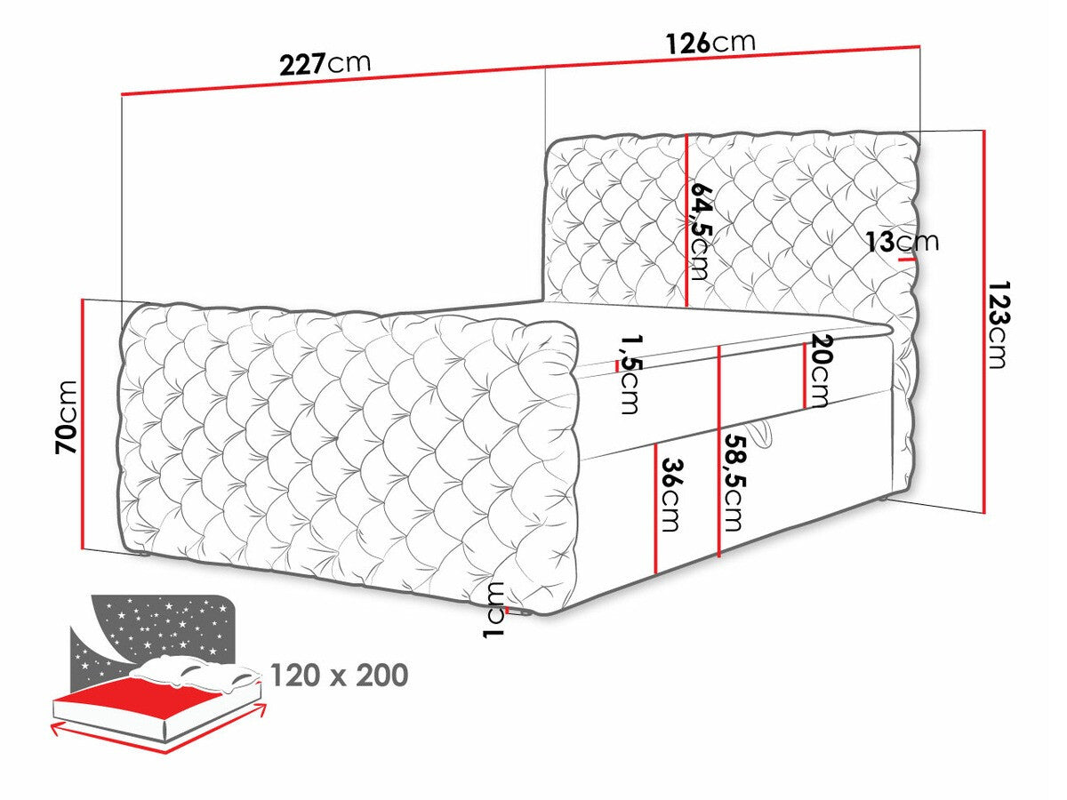 Cama continental 494302