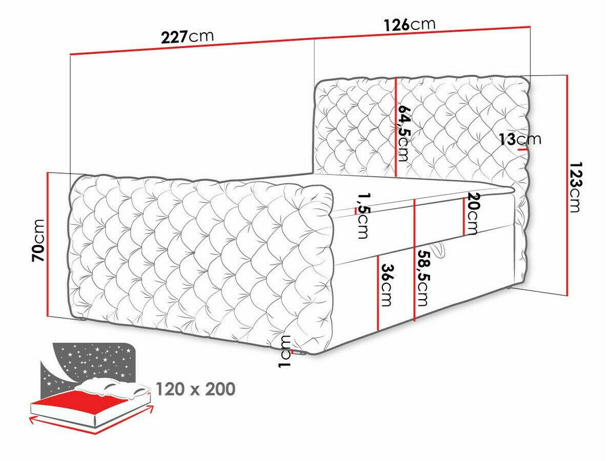 Cama continental 494302
