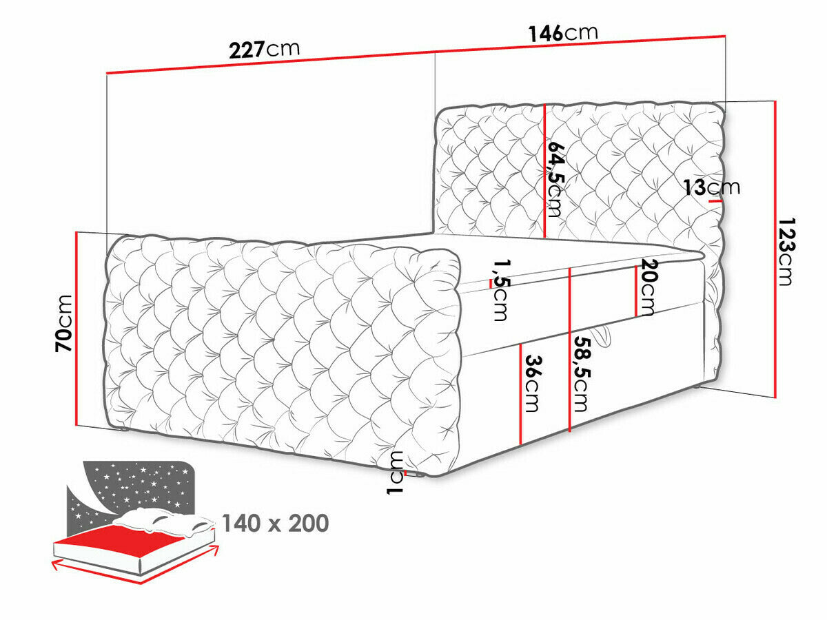 Cama continental 494302
