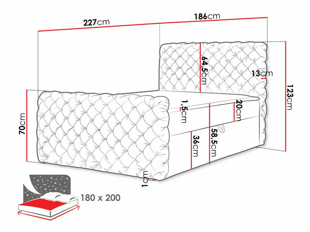 Cama continental 494302