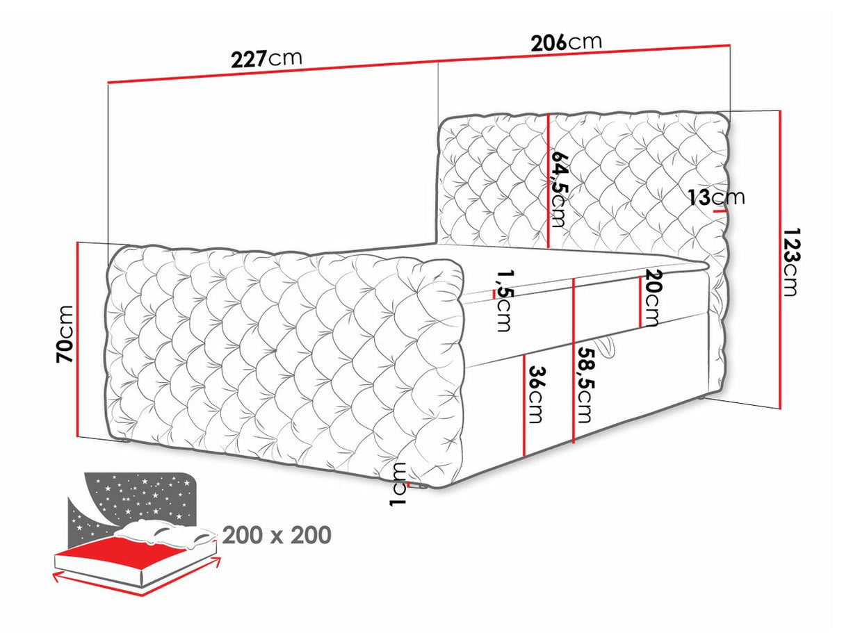 Cama continental 494302