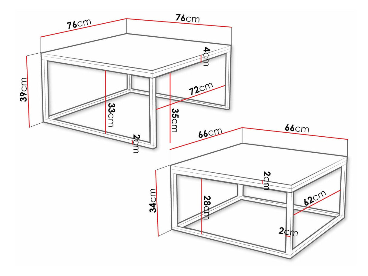 Conjunto mesa de centro 495046