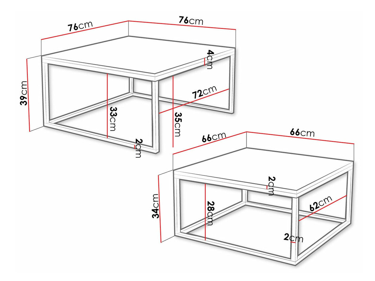 Conjunto mesa de centro 495056