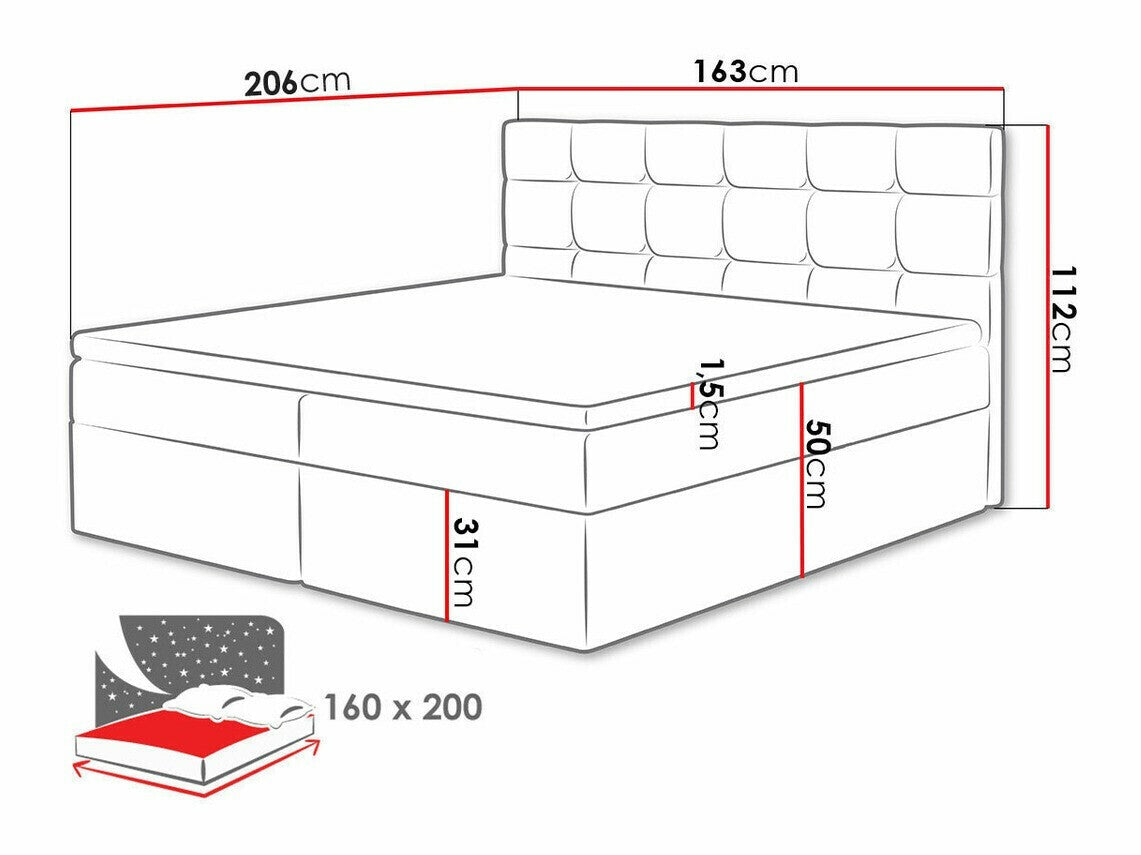 Cama continental 180649
