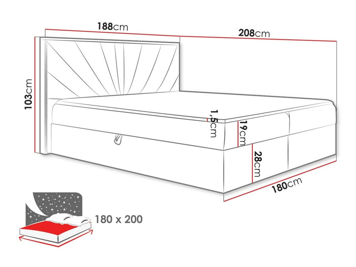Cama continental 495530