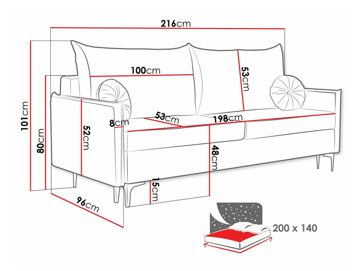 Sofá cama 443654