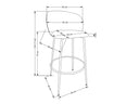 Silla de barra Centudo