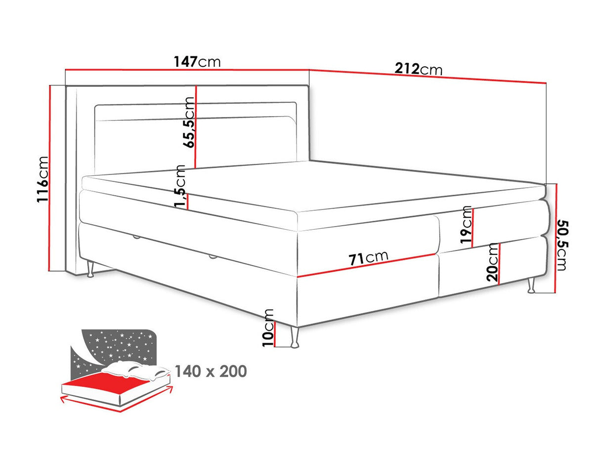 Cama continental 512496