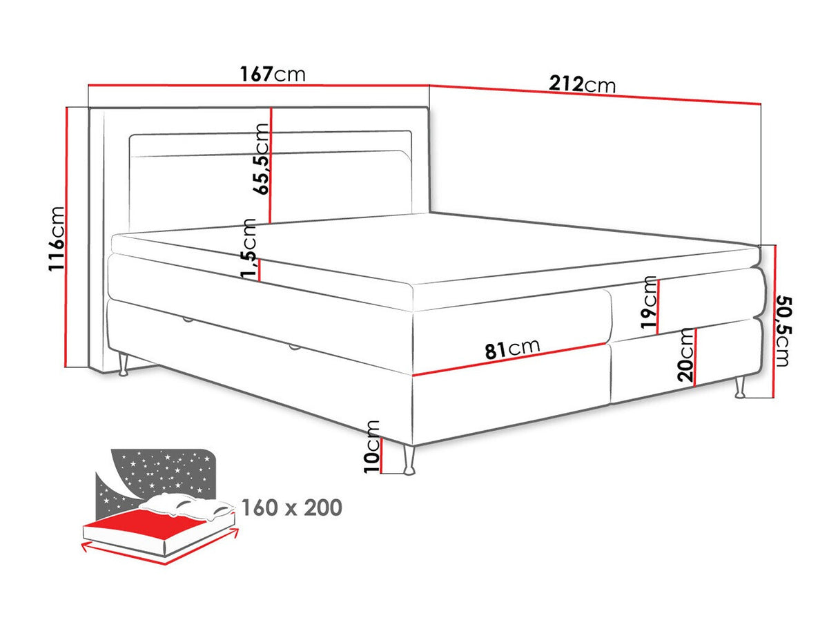 Cama continental 512496