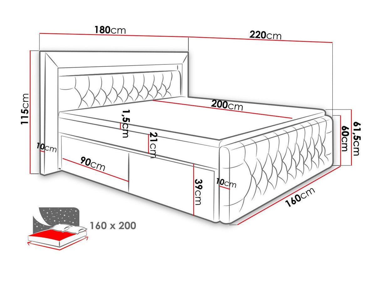 Cama continental 463808
