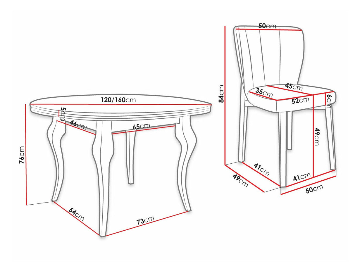 Conjunto de mesas y sillas para comedor 451489