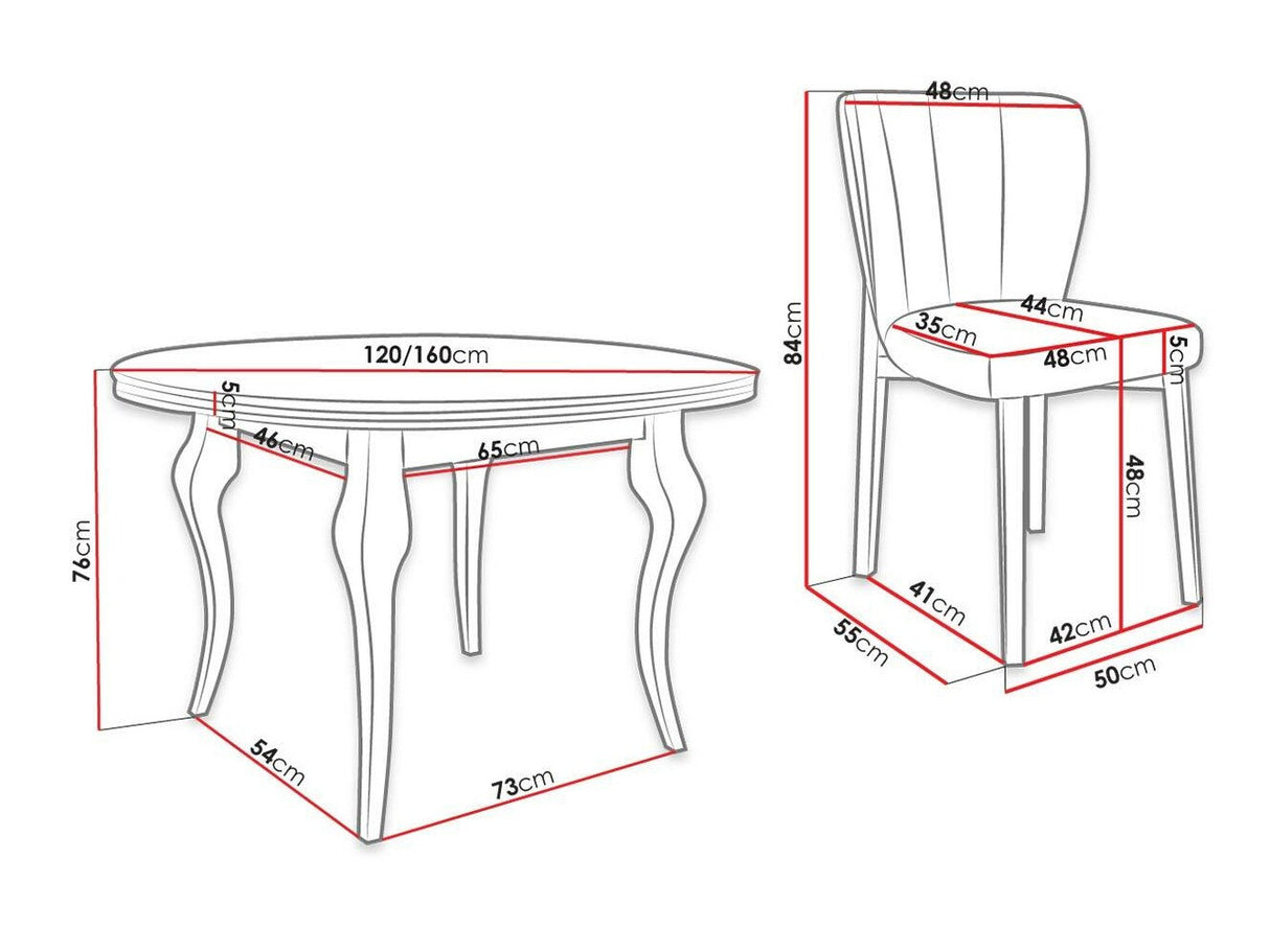 Conjunto de mesas y sillas para comedor 451489