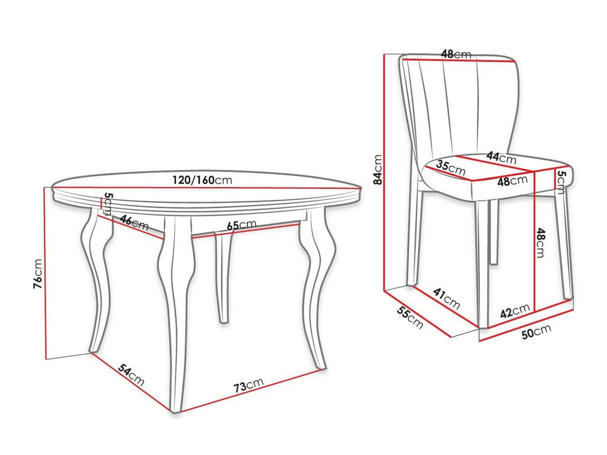 Conjunto de mesas y sillas para comedor 451489